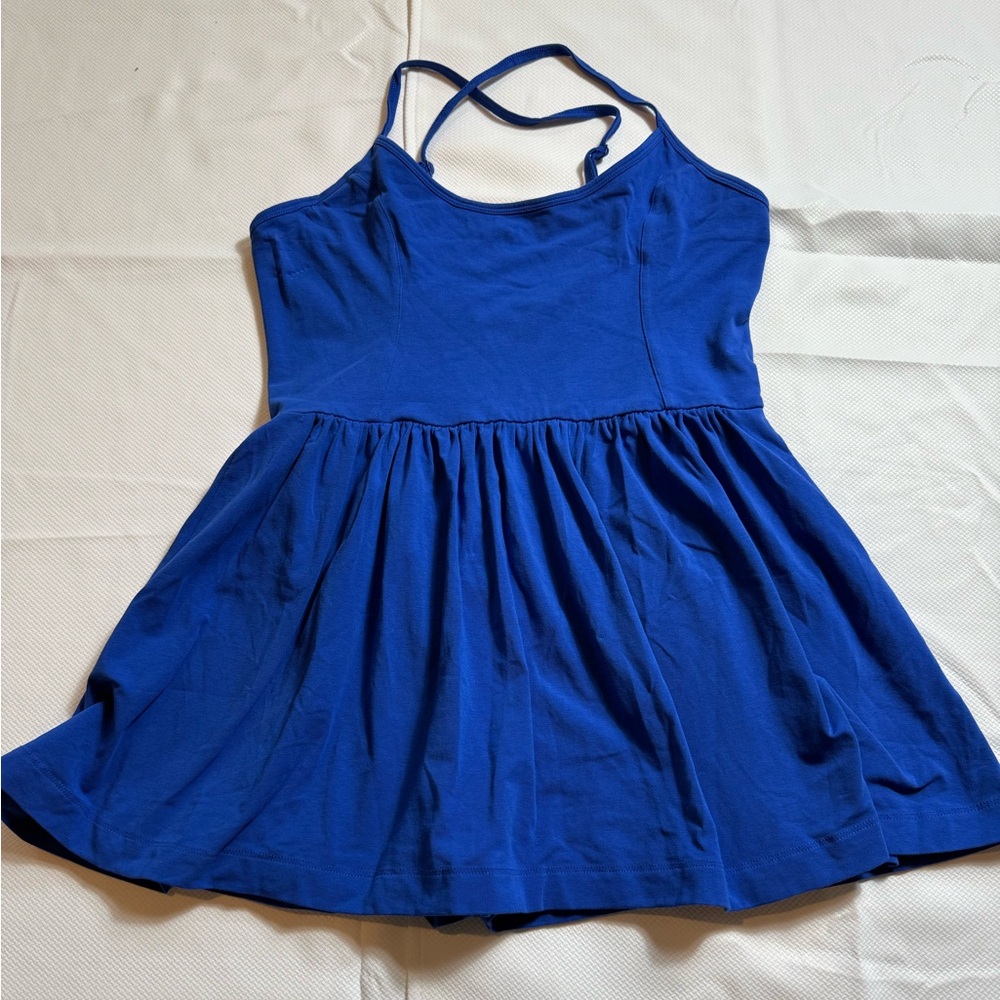 French Connection Royal Blue dress built in shorts  size 10
